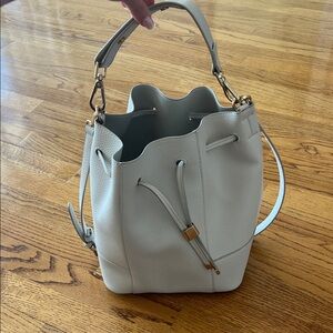 Zara Elegant Cream Bucket Bag